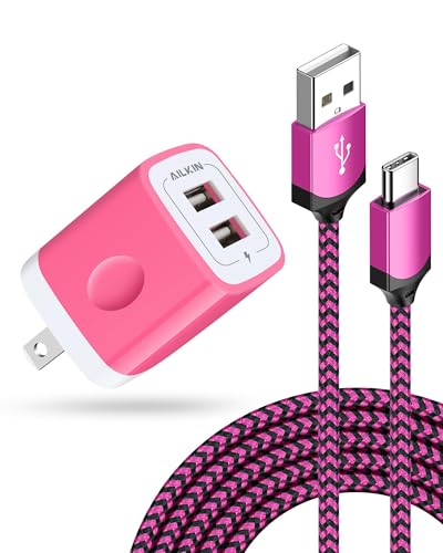 iPhone 17e 18 Wall Charger & USB-C Cable, Charging Power Adapter USBC Cord - color: Pink, style: USB C