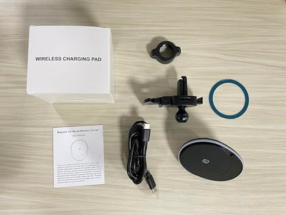 for Samsung Car Charger Wireless Car Mount Charger for Galaxy S26 Ultra S25 - color: Black-1