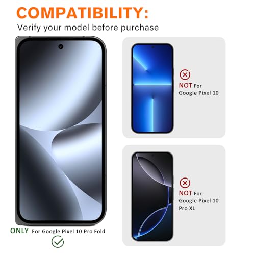 3 Pack for Google Pixel 10 Pro Fold Camera Lens Protector - size: for Google Pixel 10 Pro Fold