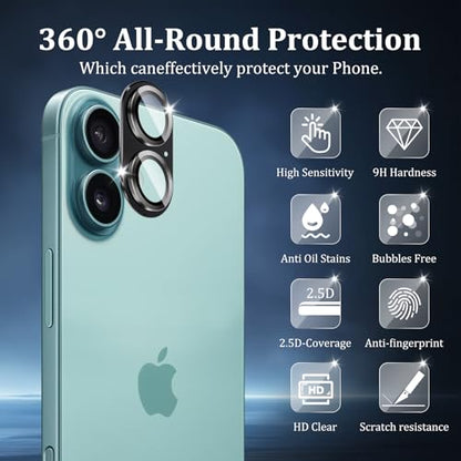 Camera Lens Protector for iPhone 16/16 Plus - size: 16/16 Plus