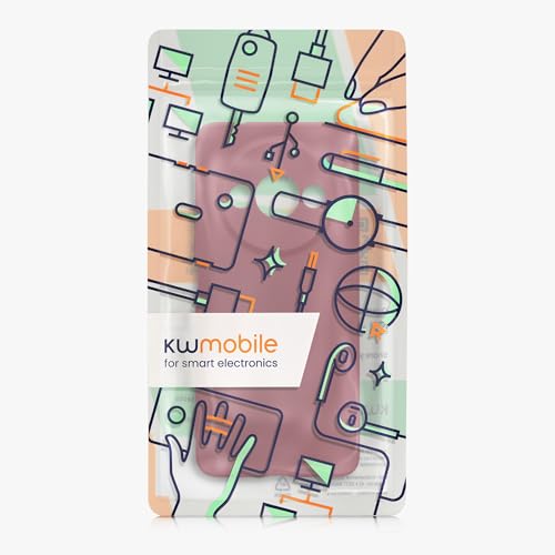 kwmobile Case Compatible with Xiaomi Redmi A3 Case - Protective Slim TPU Phone Cover - Soft Matte Finish - Bordeaux Violet - color: bordeaux violet