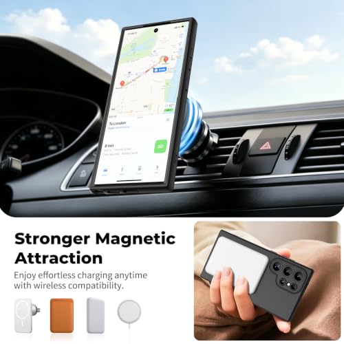 zapica Magnetic for Samsung Galaxy S23 Ultra Case, Midnight Black - color: Midnight Black, size: Samsung Galaxy S23 Ultra 6.8''