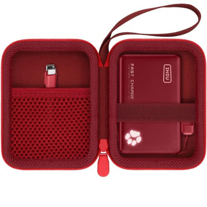 khanka Case for INIU Ultra Mini 10000mAh 45W Fast Charging Power Bank,Red - color: red