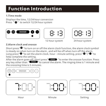 Wireless Charger Alarm Clock, Featuring Wireless Charging, Clock, Alarm, 3-Level Lighting, 15W Fast Wireless Charging, and Compatibility with All Qi-Enabled Devices, A40 White. - color: Wireless Charger Alarm Clock A40 White