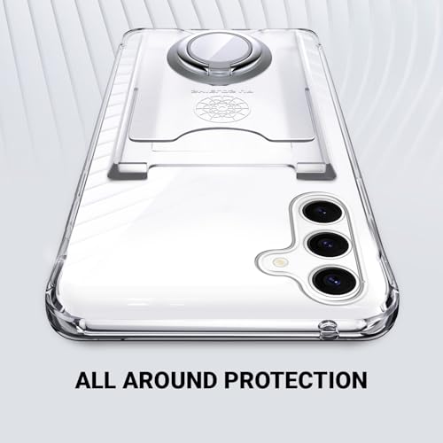 Shields Up for Samsung Galaxy S25 Plus Case with Card Holder Stand, Clear - color: Clear, size: Galaxy S25 Plus