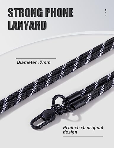 Phone Wrist Strap 1,Tether Tab 2,Phone Wristlet,Lanyard Wrist Strap,Key Holder,KeyChain,KeyRing×2(Blackshadow) - color: Blackshadow