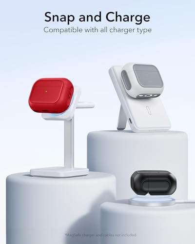 ESR for AirPods Pro 2 Case, Compatible with MagSafe, Dark Red - color: Red, size: AirPods Pro 2&1 Case