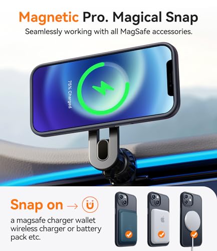 CANSHN Magnetic for iPhone 12 Case/iPhone 12 Pro Case, Black | Translucent Matte, Compatible with MagSafe, Heavy Duty Protection, Scratch Resistant, Slim Fit, Pocket Friendly - color: Matte & Black