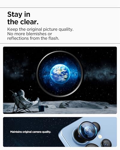 Spigen Camera Lens Protector for Galaxy S25 Ultra - Black [2 Pack]
