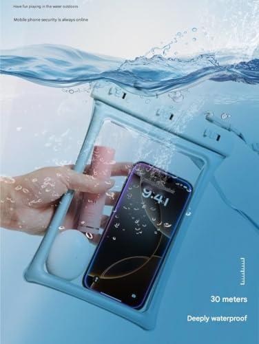 Universal Waterproof Phone Pouch — Oversized, can be Used as a Shoulder Bag, Featuring Dual airbags and a Transparent Touchscreen.(Green) - color: Green