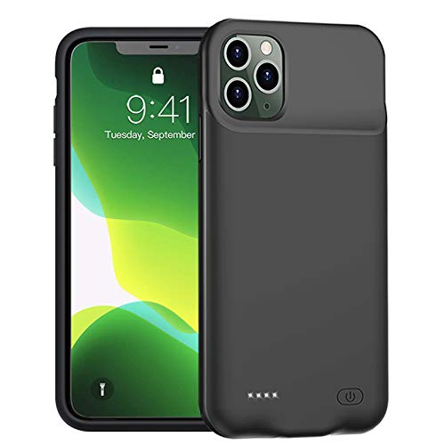 Battery Case for iPhone 11 Pro, Enhanced 7000mAh Ultra Thin Portable Protective Power Smart Charging Case Compatible with iPhone 11 Pro (5.8 inch) Rechargeable Extended Battery Charger Case (Black) - size: iPhone 11 Pro