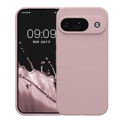 kwmobile Case Compatible with Google Pixel 9 Case - Protective Slim TPU Phone Cover - Soft Matte Finish - Nude Lilac - color: Nude lilac, size: Pixel 9