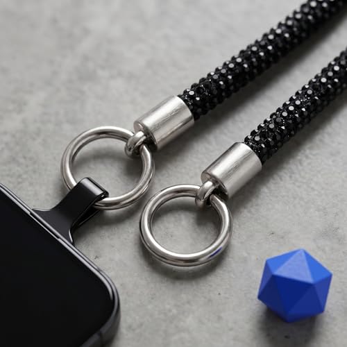 Rhinestone Phone Lanyard – Bling Crossbody Chain for Phone & Bag