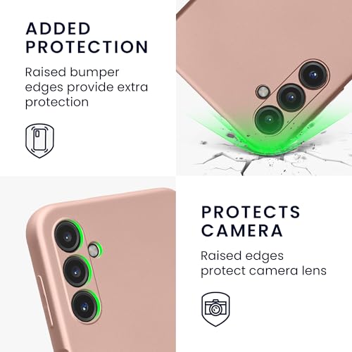 kwmobile Case Compatible with Samsung Galaxy A14 5G Case -Soft TPU Back Phone Cover - with Metallic Look - Metallic Rose Gold - color: metallic rose gold, size: Galaxy A14 5G