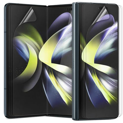 [3+3] for Samsung Galaxy Z Fold 4, Clear TPU+EPU Screen Protector [3 Pack Inside + 3 Pack Front] HD Clarity for Ultimate Protection, Scratch Self-Healing, Easy Installation with Alignment Jig - size: Galaxy Z Fold 4
