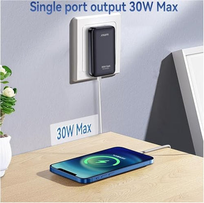 30W USB C Charger Block,Slim Wall Charger Travel Ready Fast Charging Block,2-Port Compact Charger with Foldable Plug for iPhone 17/16 Series, Galaxy, and More,2-Pack(2026 Update) - color: Black(2Pack)