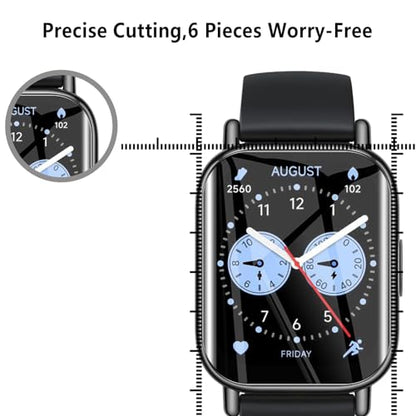 4-Pack for Redmi Watch 5 Lite Screen Protector, Soft Flexible TPU Ultra-Thin Self-Healing Bubble-Free Protective Film for Redmi Watch 5 Lite, HD Clear Case-Friendly Easy Installation - size: Redmi Watch 5 Lite