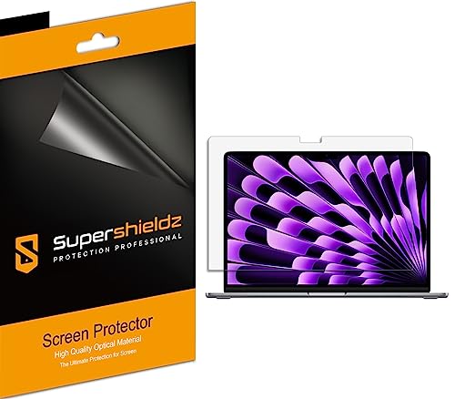 Supershieldz (3 Pack) Anti-Glare (Matte) Screen Protector Designed for Macbook Air 15 inch (M5/M4/M3/M2 Chip, 2023-2026)