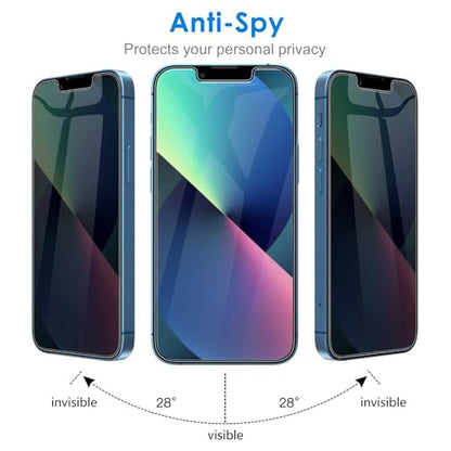 JETech Privacy Screen Protector for iPhone 13 mini, 2-Pack - size: iPhone 13 mini