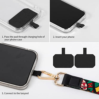 Phone Lanyards, Wrist Lanyards, Adjustable Neck Strap Colorful - color: Green red