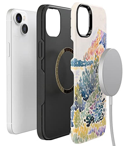 Casely iPhone 15 Plus Case | Calm Waters | The Met Museum | Bold Protective Design | Compatible with MagSafe - color: Calm Waters | The Met Museum