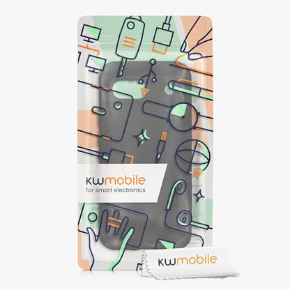 kwmobile Case Compatible with Google Pixel 8a Case - Protective Slim TPU Phone Cover - Soft Matte Finish - Black Matte - color: black matte