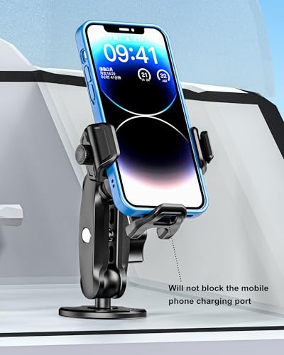 BRCOVAN Anti-Theft Phone Mount Holder with Vibration Dampener, 1s Locking