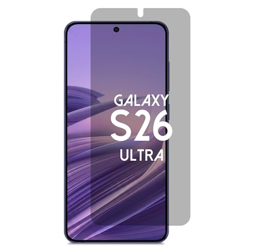 Privacy Screen Protector for Galaxy S26 Ultra - Blue Light Blocking Film 6.9" with Alignment Tool Kit [1 Pack] - Support Fingerprint Unlock/Cell Phone Private, Scratch Resistant Film - size: Galaxy S26 Ultra