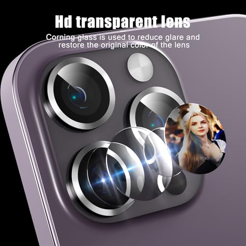 Camera Lens Protector Compatible with iPhone 11/iPhone 12/iPhone 12 Mini,Scratch Resistant,HD Clear Tempered Glass Camera Lens Protection Cover,Case Friendly Easy to Install - Silver - color: Silver, size: iPhone 11/iPhone 12/iPhone 12 Mini