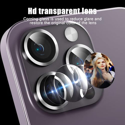 Camera Lens Protector Compatible with iPhone 11/iPhone 12/iPhone 12 Mini,Scratch Resistant,HD Clear Tempered Glass Camera Lens Protection Cover,Case Friendly Easy to Install - Silver - color: Silver, size: iPhone 11/iPhone 12/iPhone 12 Mini