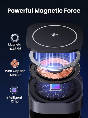 UGREEN MagFlow Qi2 15W 2-in-1 Foldable Wireless Charging Station