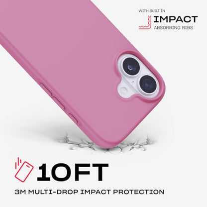 Tech21 EvoLite Case for iPhone 17 – Thrift Pink | Slim Protective Case | Impact Protection | MagSafe Compatible - color: Pink, size: iPhone 17