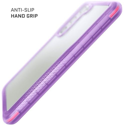 Ghostek Covert Clear Galaxy S23 Phone Case with Military Grade Shockproof Protection, Non-Slip Grip, Protective Silicone Cover Designed for 2023 Samsung S23 (6.1") (Purple) - color: Purple [Limited], size: Galaxy S23