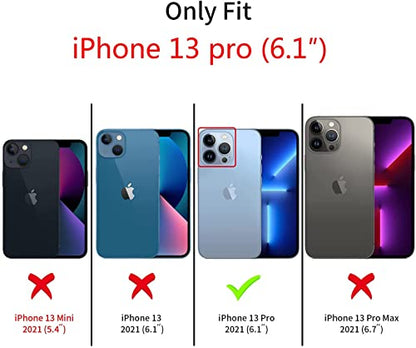 Strap Case for iPhone 13 Pro with Stand, HD Clear | Wrist Strap Kickstand, Adjustable Finger Hand Grip Loop, Slim Transparent Anti-Scratch Back, Soft Bumper Phone Cover - color: HD Clear, size: iPhone 13 Pro