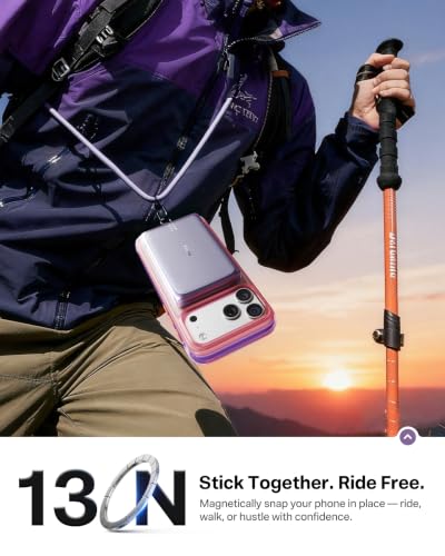 TORRAS MiniMag Pro iPhone 18 Pro Max Portable Charger Power Bank, 10000mAh - color: Purple