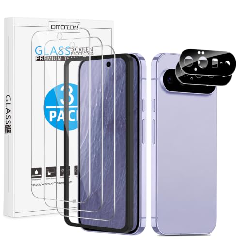 OMOTON 3+2 Pack for Google Pixel 11 Screen Protector 6.3-inch - size: Pixel 11-6.3 inch