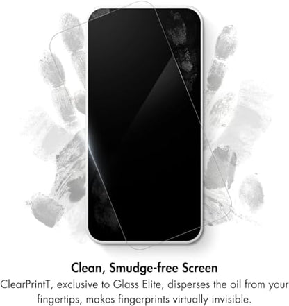 ZAGG InvisibleShield Glass Privacy Screen Protector for iPhone 13, iPhone 13 Pro, and iPhone 14 – 3X Impact and Scratch Protection, Tempered Glass, Smudge-Free, Two-way Privacy, Clear
