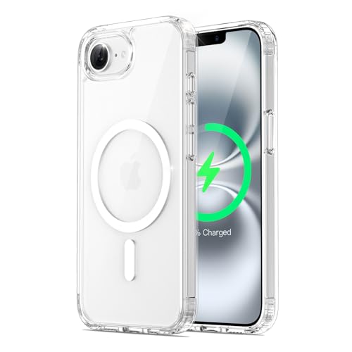CyTex for iPhone 17e/16e Case(2026/2025) Compatible with MagSafe, Phone case iPhone 17 e, 16 e Clear, Transparent iPhone 17e/16e, Strong Magnetic, Anti-Yellow - Clear