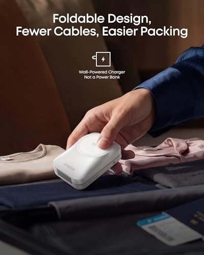 Anker Prime 25W Qi2.2-Certified Palm-Sized 3-in-1 Foldable MagSafe Charger - color: Radiant White