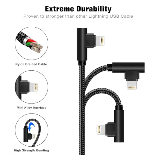 iPhone Cable 5 Pack(3/3/6/6/10FT) MFI Certified Lightning Cable