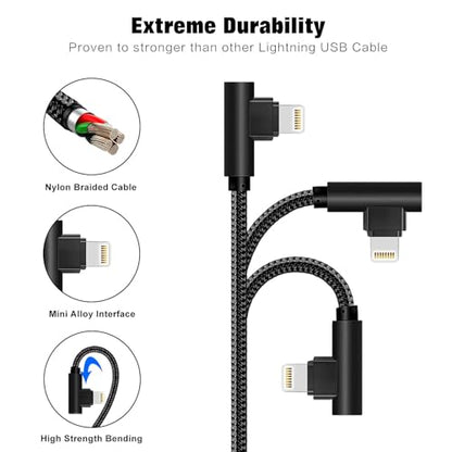 iPhone Cable 5 Pack(3/3/6/6/10FT) MFI Certified Lightning Cable