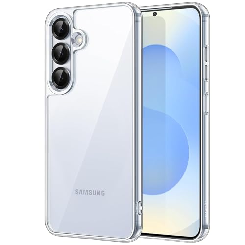 JETech Case for Samsung Galaxy S25, Anti-Yellowing, Clear | Shockproof Protection, Scratch Resistant Hard PC Back, Durable Transparent TPU Bumper - color: Clear, size: Galaxy S25