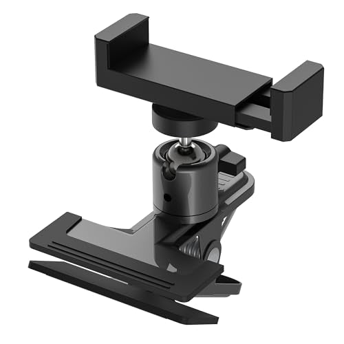 Metal holder Clip Clamp Mount 360 Degree Rotation 1/4 inch Screw for iPhone 16 15 14 13 12 series Samsung Oneplus Xiaomi Cell Phones and Arlo/Blink/Eufycam/Wyze/Nest/reolink/Tapo camera series