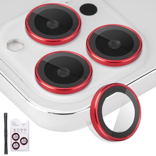 Camera Lens Protector for iPhone 16 Pro/16 Pro Max, Red - color: Red