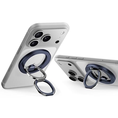 ESR Magnetic Phone Ring Holder for iPhone 17/16/15/14/13/12 - color: Blue Titanium