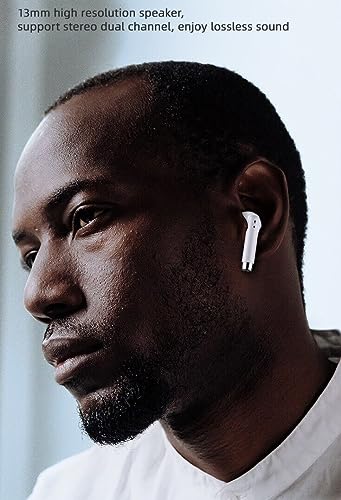 TWS Wireless Bluetooth 5.0 Earbuds with Charging Case for Unihertz Titan Slim in-Ear Earphones Headset with Mic and Touch Control - White