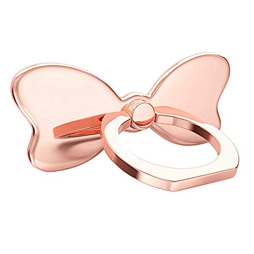 PZOZ Metal Cell Phone Finger Ring Stability Holder Back Stand Collapsible Hand Grip Knob Loop Car Mount Hook Kickstand 360 for iPhone Samsung Galaxy Mobile Cute Accessories (Rose Gold) - color: Rose Gold