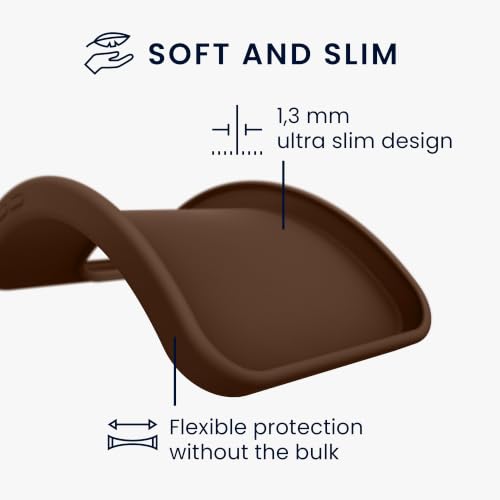 kwmobile Case Compatible with Samsung Galaxy A55 5G Case - Soft Slim Protective TPU Silicone Cover - Chocolate - color: Chocolate, size: Galaxy A55 5G