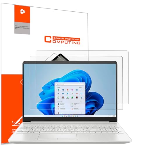 2 Pack Anti Glare Screen Protector for 15.6" HP Laptop/HP Pavilion/Envy 15, Dell Inspiron 15, Lenovo Ideapad 15.6, Acer Aspire 15.6, Thinkpad 15.6, Chromebook 15.6, Matte, Anti Fingerprint, Ultra HD - size: 15.6 inch