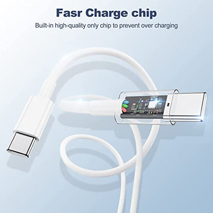 Susnwere iPhone 15 Charger with 10 Ft USB C Cable, 20W Fast Charger for iPhone 15/15 Pro Max, iPad Pro 12.9/11 inch, iPad Air - color: White, size: 10FT